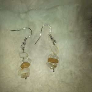 Handmade stone earrings
